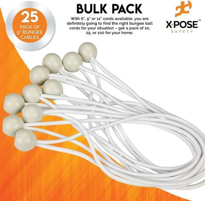 Image showing  Ball Bungees White 9 in. - 25 pk.