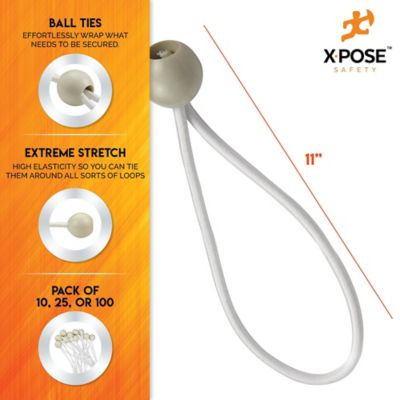 Image showing  Ball Bungees White 11 in. - 10 pk.