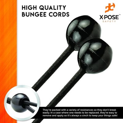 Image showing  Ball Bungees Black 11 in. - 25 pk.