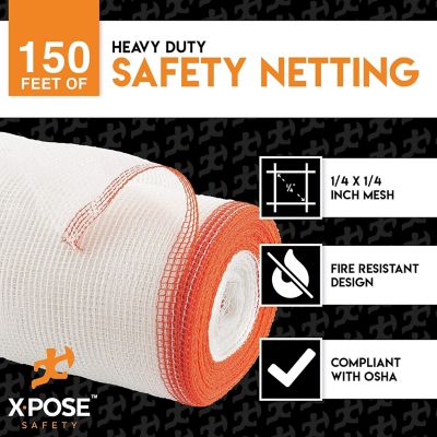 Image showing  Heavy Duty White Fire Retardant Debris Netting - 8 ft.6 in. x 150 ft.