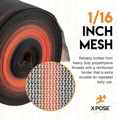 Image showing  Heavy Duty Black 1/16 in. Mesh Fire Retardant Debris Netting - 8 ft.6 in. x 150 ft.