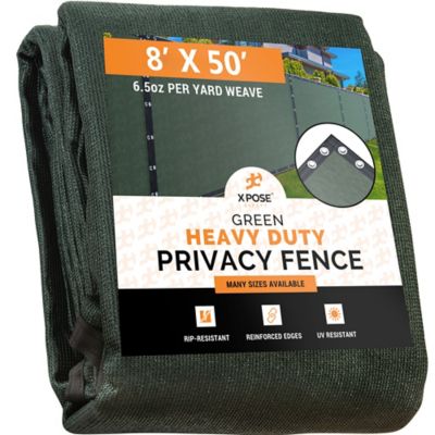 Xpose Safety Green Privacy Screen Fence - 8 ft. x 50 ft.