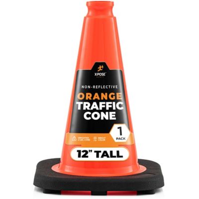 Xpose Safety Traffic Cone 12 in. 1.5 lb. Orange