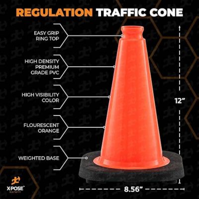 Image showing  Traffic Cone 12 in. 1.5 lb. Orange