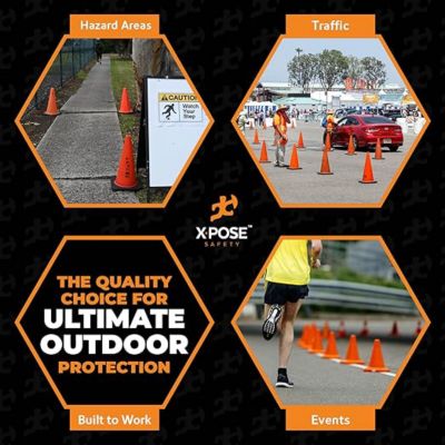 Image showing 6 th Xpose Safety Traffic Cone 12 in. 1.5 lb. Orange