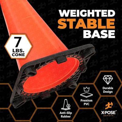 Image showing  Traffic Cone 28 in. 7 lb. Orange