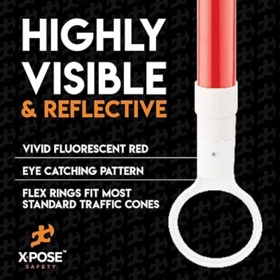 Image showing  Retractable Cone Bar, 6-10 ft. Length, Orange/White