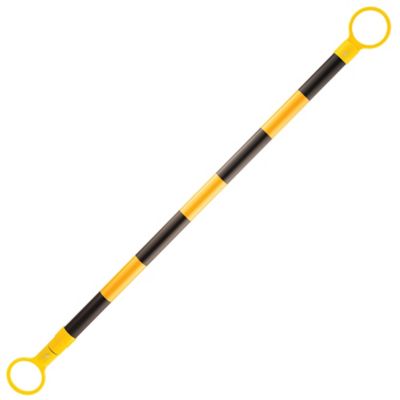 Xpose Safety Retractable Cone Bar, 6-10 ft. Length, Black/Yellow