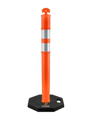 Xpose Safety 44 in. T-Top Traffic Delineator Post with 13 lb. Base