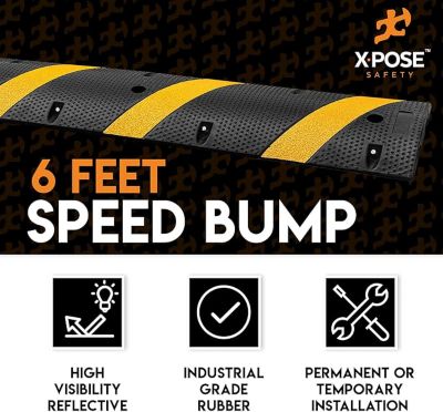 Image showing  Modular Rubber Speed Bump 72 in. x 12 in. x 2 in.