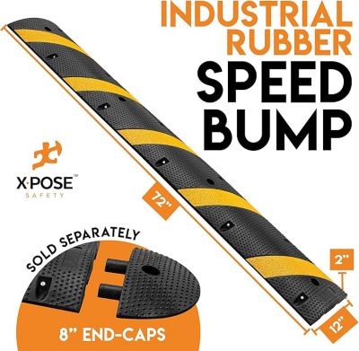 Image showing  Modular Rubber Speed Bump 72 in. x 12 in. x 2 in.