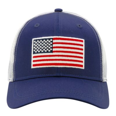 Infinity Headwear United States Flag Patch Meshback Hat