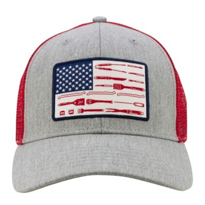 Infinity Headwear United States Barbecue Flag Meshback Hat