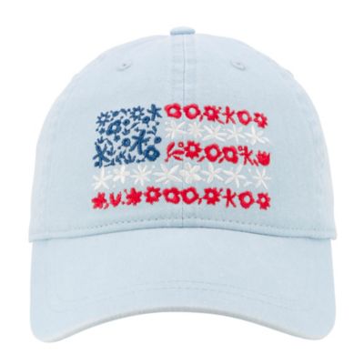 Image showing  Floral United States Flag Hat