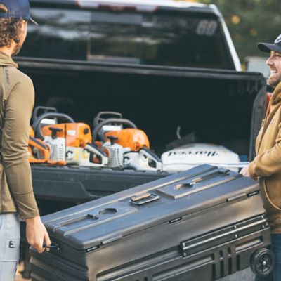 Image showing  Squad Box with Internal Latch - Portable and Lockable Storage for Pickups/Jeeps/Various SUV's, Tan