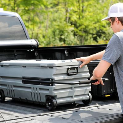 Image showing  Squad Box with Internal Latch - Portable and Lockable Storage for Pickups/Jeeps/Various SUV's, Gray
