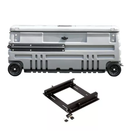 DU-HA Squad Box with Internal Latch and Sliding Rack - Portable Lockable Storage for Pickups/Jeeps/Various SUVs Gray Gun Cases