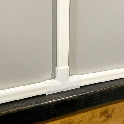 Image showing 5 th PROWORX Small Raceway Variety Cord Hiding Kit- White