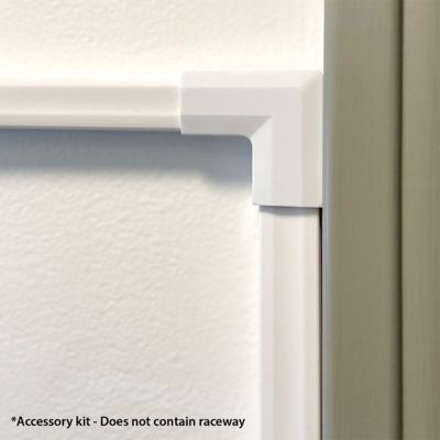 Image showing 6 th PROWORX Small Raceway Accessory Cord Hiding Kit- White