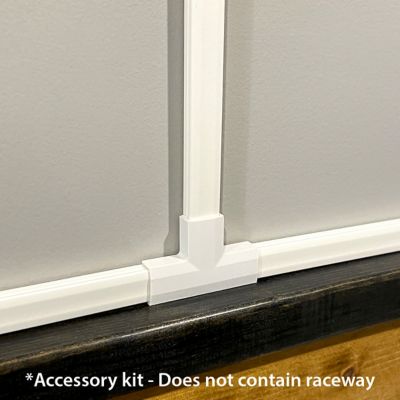 Image showing 7 th PROWORX Small Raceway Accessory Cord Hiding Kit- White