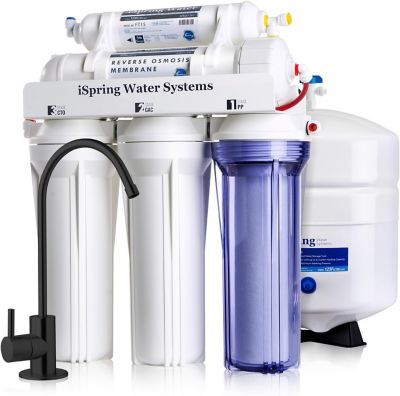 iSpring 5-Stage Reverse Osmosis System, Reverse Osmosis Water Filter System Under Sink