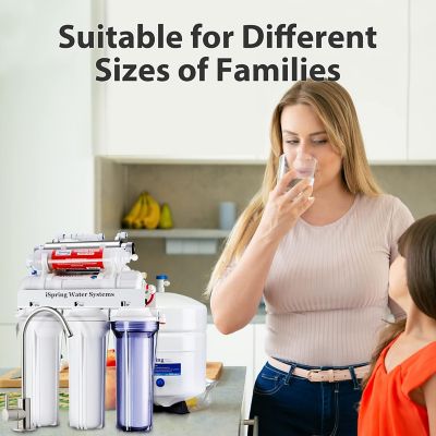 Image showing  NSF Certified Under Sink 7-Stage Reverse Osmosis Water Filtration System with Alkaline filter and UV light