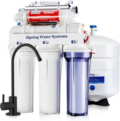 iSpring Alkaline and Ultraviolet 7-Stage Reverse Osmosis Water Filter System