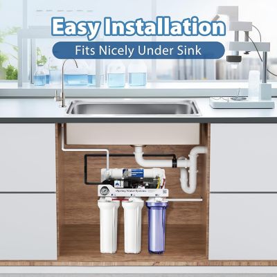 Image showing 6 th iSpring Tankless System with Pump, 5 Stage De-ionization Reverse Osmosis Water Filter System