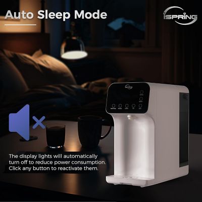 Image showing 7 th iSpring 5-Stage Countertop Reverse Osmosis System, Instant Hot RO Water Dispenser with Ultraviolet