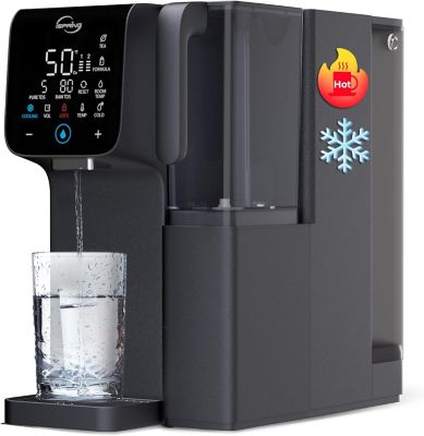 iSpring Hot & Cold Reverse Osmosis System Countertop, Alkaline Reverse Osmosis Water Filter Dispenser
