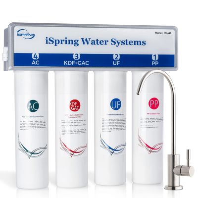 iSpring 0.01 Micrometre Ultra-Filtration Under Sink Water Filter System