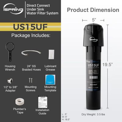 Image showing  0.01 Micrometre Water Filter for Sink