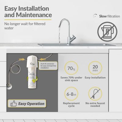 Image showing  Direct-Connect Under Sink Water Filter, High Capacity Filtration