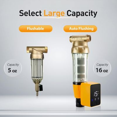 Image showing  Reusable Spin-down Sediment Water Filter with Scraper and Touch-Screen Auto Flushing