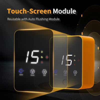 Image showing  Reusable Spin-down Sediment Water Filter with Scraper and Touch-Screen Auto Flushing