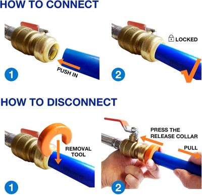 Image showing  Reusable Spin Down Sediment Water Filter with Push Fit Ball Valve