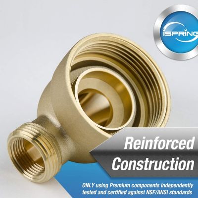 Image showing  Reusable Spin Down Sediment Water Filter With Push-Fit Plumbing Fittings, WSP-50 ACPF12MPT12X2