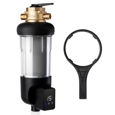 iSpring Whole House Prefilter, Spin-Down Sediment Water Filter with Bypass
