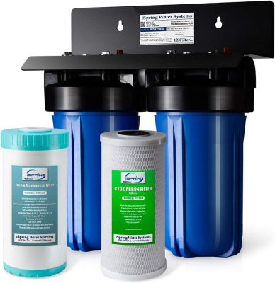 iSpring 2-Stage Iron and Manganese Reducing Whole House Water Filtration System