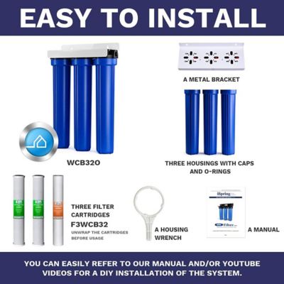 Image showing  3-Stage Whole House Water Filtration System, WCB32O