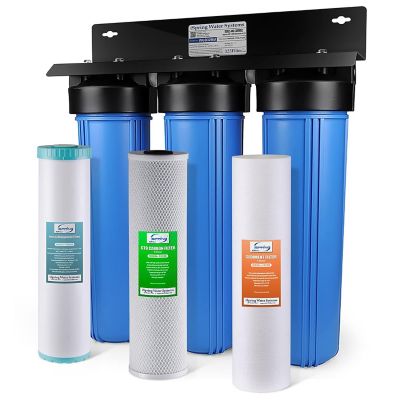 iSpring 3-Stage Whole House Water Filtration System, WGB32BM