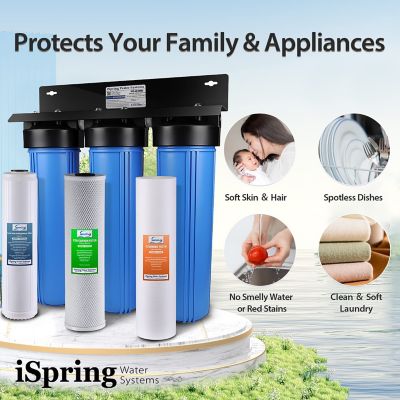 Image showing  3-Stage Whole House Water Filtration System, WGB32B-PB