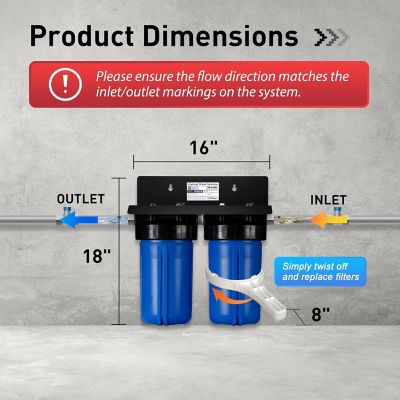 Image showing  2-Stage Whole House Water Filtration System, WGB21B-KS