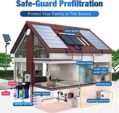 Image showing 6 th iSpring 2-Stage Whole House Water Filtration System, WGB21B-DS