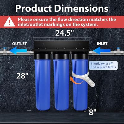 Image showing  3-Stage Water Descaler and Water Filter, WGB32B-DS