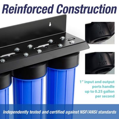 Image showing  3-Stage Heavy Metal Reducing Whole House Water Filtration System