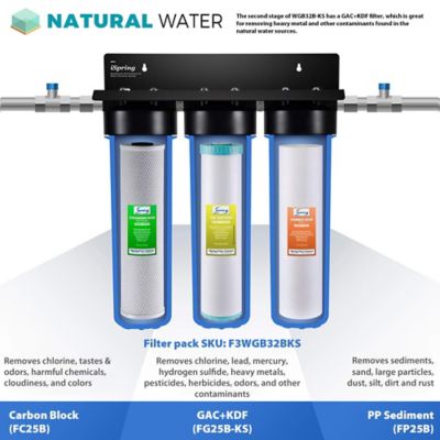Image showing  3-Stage Heavy Metal Reducing Whole House Water Filtration System