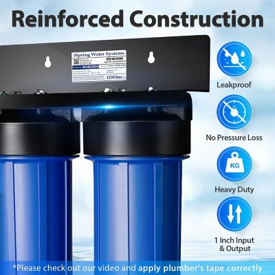 Image showing  2-Stage Whole House Water Filtration System, WGB22BM AHPF12MNPT16X2