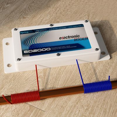 Image showing 6 th iSpring Whole House Electronic Descaler Water Conditioner