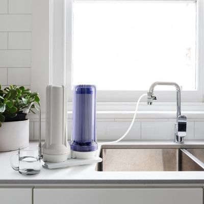 Image showing 1 th iSpring 2-Stage Countertop Water Filtration Dispenser System - Includes Activated Carbon and Carbon Block Filters
